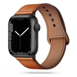 TECH-PROTECT FIT Kožený řemínek Apple Watch 8/7 (41mm) / 6 / SE / 5 / 4 (40mm) / 3 / 2 / 1 (38mm) hnědý