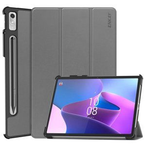 ENKAY LEATHER Zaklápěcí obal pro Lenovo Tab P11 Pro Gen2 šedý