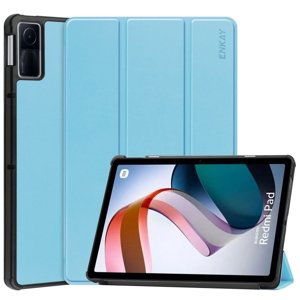 ENKAY LEATHER Zaklápěcí obal pro Xiaomi Redmi Pad světle modrý