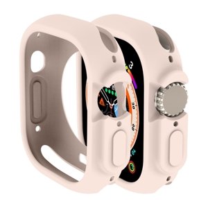 TPU HALF COVER Obal pro Apple Watch Ultra 1 / 2 49mm světle růžový