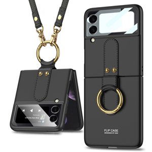 GKK LANYARD Kryt s řemínkem Samsung Galaxy Z Flip 4 5G černý