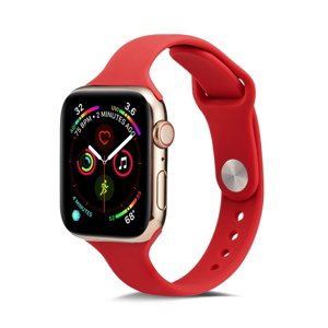 THIN Silikonový řemínek Apple Watch 8/7 (41mm) / 6 / SE / 5 / 4 (40mm) / 3 / 2 / 1 (38mm) RED