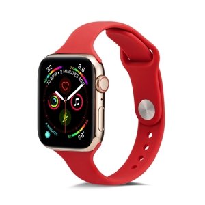 THIN Silikonový řemínek Apple Watch 8/7 (41mm) / 6 / SE / 5 / 4 (40mm) / 3 / 2 / 1 (38mm) RED