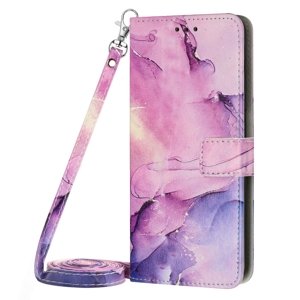 ART MARBLE Peněženkový kryt s řemínkem Samsung Galaxy S23 5G PURPLE