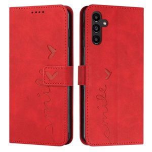 ART SMILE Peněženkový kryt se šňůrkou Samsung Galaxy A34 5G červený