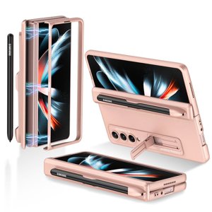 GKK SUPPORT Kryt se stojanem Samsung Galaxy Z Fold 3 5G růžovozlatý