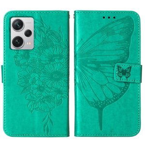 ART BUTTERFLY Peněženkový kryt Xiaomi Redmi Note 12 Pro + 5G zelený