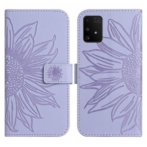 ART SUN FLOWER Peněženkové pouzdro s řemínkem Samsung Galaxy S10 Lite fialové