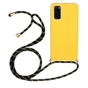 ROPE Kryt se šňůrkou Samsung Galaxy S20 žlutý