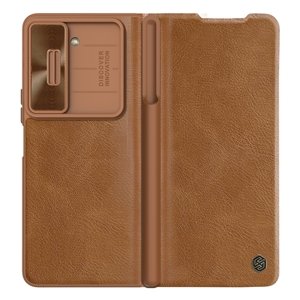 NILLKIN QIN LEATHER Samsung Galaxy Z Fold 5 5G hnědý