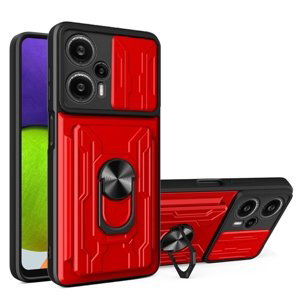 RING CAMERA Kryt s držákem pro Xiaomi Poco F5 červený