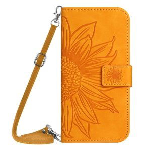 ART SUN FLOWER Peněženkový obal pro Honor X6a žlutý