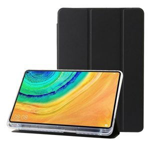 LEATHER Zaklápěcí kryt pro Huawei MatePad 10.4 černý