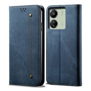 DENIM Peněženkový kryt pro Xiaomi Redmi 13C / Poco C65 modrý