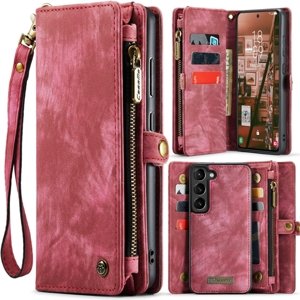 WALLET Ochranný kryt s peněženkou 2v1 pro Samsung Galaxy S24 5G červený