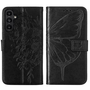 ART BUTTERFLY Peňaženkový obal pre Samsung Galaxy A15 / A15 5G čierny