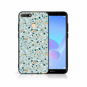 MY ART Ochranný kryt pro Huawei Y6 Prime 2018 BLUE TERRAZZO (164)