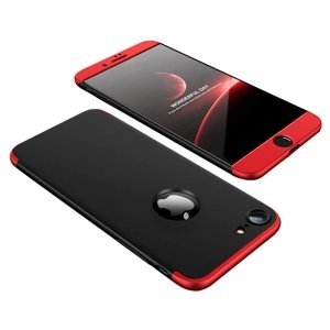 360° Ochranný obal Apple iPhone 7 / iPhone 8 černo-červený