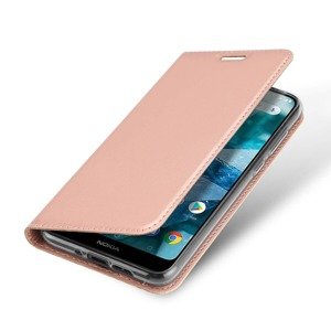 DUX Peňaženkový obal Nokia 7.1 Plus / X7 růžový