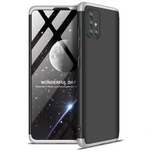 360° Ochranný kryt Samsung Galaxy A51 černý-strieborný