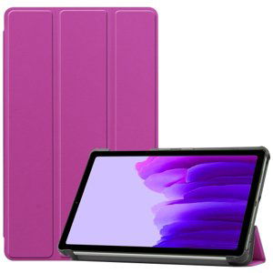 LEATHER zaklapovací obal Samsung Galaxy Tab A7 Lite fialový