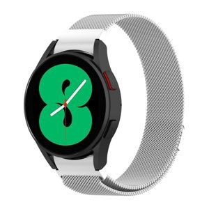 MILANESE Kovový řemínek Samsung Galaxy Watch 5 (40mm / 44mm) 5 Pro 45mm stříbrný