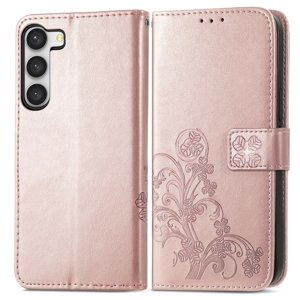 ART FLOWERS Peněženkový kryt Samsung Galaxy A34 5G světle růžový