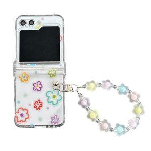 BEADS Plastový kryt s přívěskem Samsung Galaxy Z Flip 5 5G FLOWER