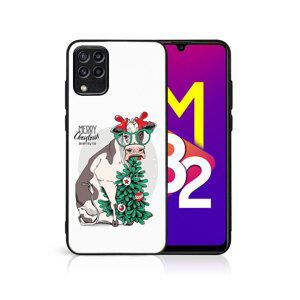 MY ART Kryt s vánočním designem Samsung Galaxy M53 5G MERRY CHRISTMAS (074)