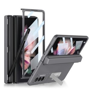 GKK BOX Ochranný kryt so stojanom Samsung Galaxy Z Fold 3 5G šedý