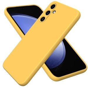 RUBBER Ochranný kryt pro Samsung Galaxy A35 5G žlutý