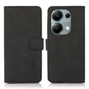 KHAZNEH MATTE Zaklápěcí pouzdro pro Xiaomi Redmi Note 13 Pro / Poco M6 Pro černé