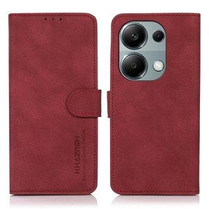 KHAZNEH MATTE Zaklápěcí pouzdro pro Xiaomi Redmi Note 13 Pro / Poco M6 Pro červené