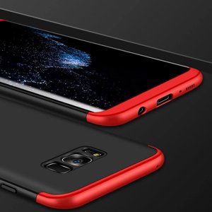 360° Ochranný kryt Samsung Galaxy S8 černý (červený)