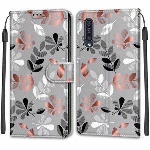 ART Peněženkový kryt pro Samsung Galaxy A50 LEAVES