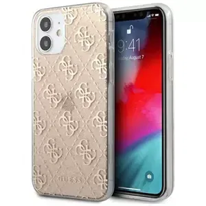 Kryt Guess GUHCP12SPCU4GLGO iPhone 12 mini 5,4" gold hard case 4G Glitter (GUHCP12SPCU4GLGO)