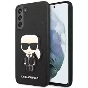 Kryt Karl Lagerfeld S22+ Black hardcase Saffiano Ikonik Karl`s Patch (KLHCS22MOKPK)