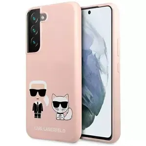 Kryt Karl Lagerfeld KLHCS22SSSKCI S22 S901 hardcase light pink Silicone Ikonik Karl & Choupette (KLHCS22SSSKCI)