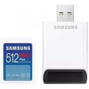 Paměťová karta Samsung SDXC 512GB PRO PLUS + USB adapter (MB-SD512SB/WW)