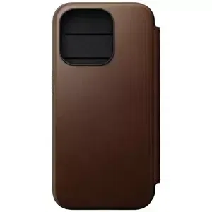 Pouzdro Nomad Modern Leather Folio, brown - iPhone 15 Pro (NM01628385)