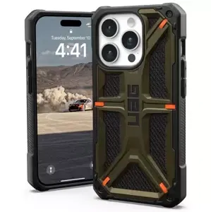 Kryt UAG Monarch, kevlar element green - iPhone 15 Pro (11427811397B)