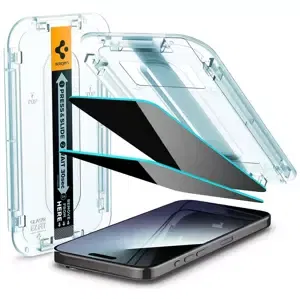 Ochranné sklo Spigen Glass tR EZ Fit (Privacy) 2 Pack, transparency - iPhone 15 Pro (AGL06894)