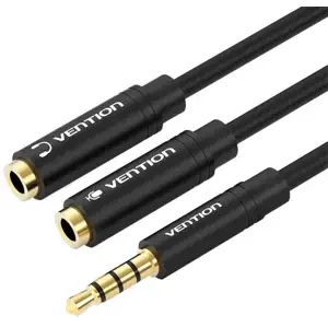 Kabel Vention Stereo Splitter 3.5mm Male to Dual 3.5mm Female BBVBY 0.3m (black)