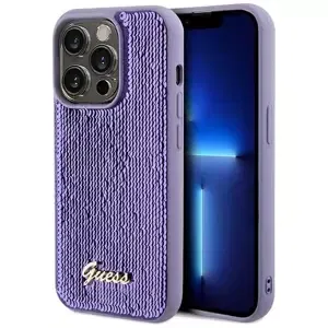 Kryt Guess GUHCP14XPSFDGSU iPhone 14 Pro Max 6.7" purple hardcase Sequin Script Metal (GUHCP14XPSFDGSU)