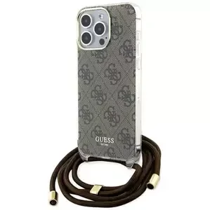Kryt Guess GUHCP15XHC4SEW iPhone 15 Pro Max 6.7" brown hardcase Crossbody Cord 4G Print (GUHCP15XHC4SEW)