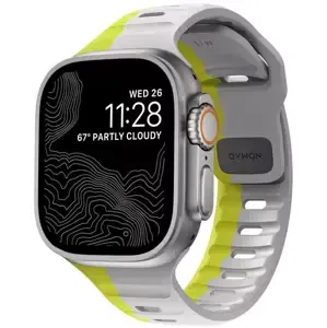 Řemínek Nomad Sport Strap, Lunar Gray/High Volta- Apple Watch 49mm/45mm/44mm/42mm (NM01272885)