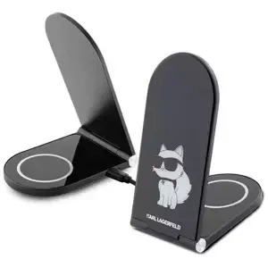 Karl Lagerfeld foldable induction 2in1 KLDCRFALCHNK 15W black Choupette MagSafe (KLDCRFALCHNK)