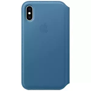 Kryt Apple iPhone XS Max Leather Folio - Cape Cod Blue