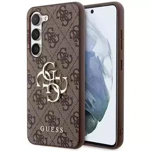 Kryt Guess GUHCS23FE4GMGBR S23 FE S711 brown hardcase 4G Big Metal Logo (GUHCS23FE4GMGBR)