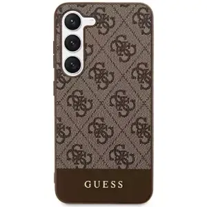 Kryt Guess GUHCS24LG4GLBR S24 Ultra S928 brown hardcase 4G Stripe Collection (GUHCS24LG4GLBR)